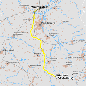 Trassenverlauf des Abschnitts Sachsen-Anhalt Nord des BBPlG-Vorhabens 5 Trassenverlauf des Abschnitts Sachsen-Anhalt Nord des BBPlG-Vorhabens 5