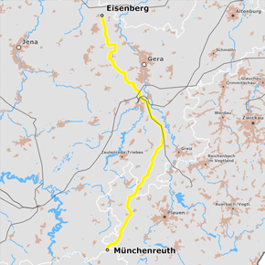 Trassenverlauf des Abschnitts B (Thüringen/Sachsen) des BBPlG-Vorhabens 5 Trassenverlauf des Abschnitts B (Thüringen/Sachsen) des BBPlG-Vorhabens 5