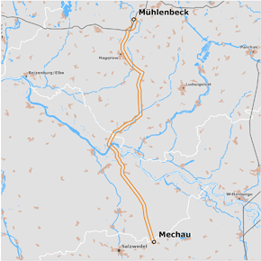 Trassenkorridor des Abschnitts Mühlenbeck – Mechau des BBPlG-Vorhabens 5a Trassenkorridor des Abschnitts Mühlenbeck – Mechau des BBPlG-Vorhabens 5a